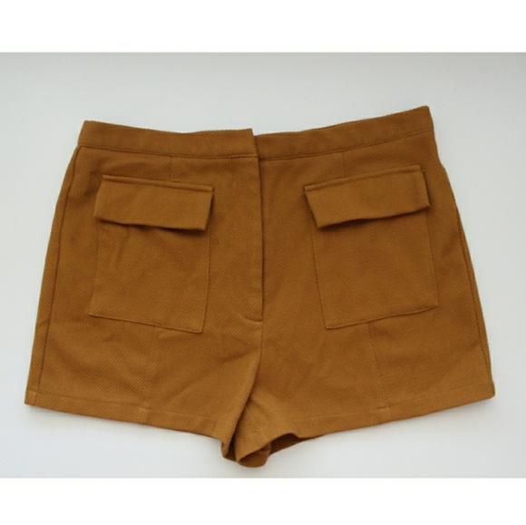 Mustard high waisted shorts - Picture 1 of 4